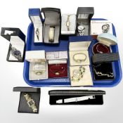 A group of fourteen wristwatches including Lady's and Gentleman's examples, Christin Lars,