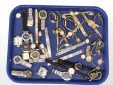 Assorted lady's and gents wristwatches and watch parts.