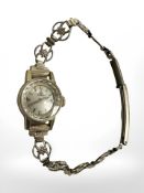 A Lady's gold plated Omega wristwatch