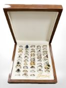 A group of forty eight dress rings, cluster rings etc.