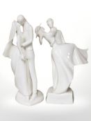 Two Royal Doulton Images figurines 'Over the Threshold' and 'Wedding Day'.