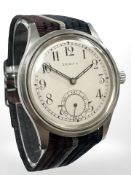 A Gentleman's stainless steel Zenith wristwatch
