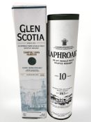 A bottle of Laphroaig Islay single malt scotch whisky, aged ten years, 70 cl,