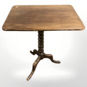 A 19th century tripod occasional table,