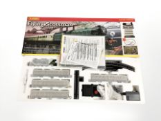 An as-new Hornby Flying Scotsman electric train set.
