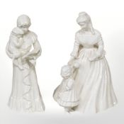 A Royal Worcester figure 'Mothering Sunday' from a limited edition of 9500, with certificate,