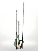 A Graze G series multi bait 10 ft fishing rod, a Shakespeare Ugly Stik Lite Spin 2.