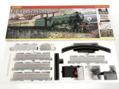 An as-new Hornby Flying Scotsman electric train set.