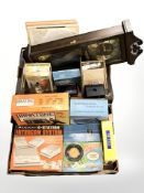 A group of games including Binatone TV game, miniature pool table, archer intercom system, etc,