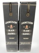 Two bottles of Jameson Black Barrel triple distilled Irish whisky, 700 ml, in cartons.
