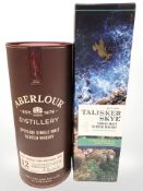 A bottle of Aberlour Distillery Speyside single malt scotch whisky, double cask matured,
