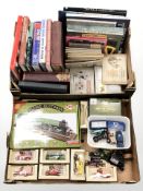 Assorted die case delivery vans, flying Scotsman puzzle, small quantity of volumes,