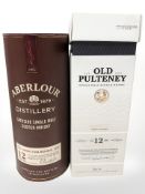 A bottle of Aberlour Distillery Speyside single malt scotch whisky, double cask matured,