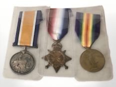 A World War I trio comprising 1914-15 Star,