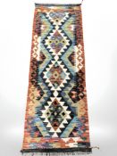 A Chobi Kilim runner,