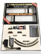 A Graham Farish N gauge starter train set, boxed.
