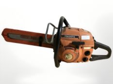 A Husqvarna petrol chain saw
