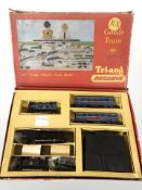 A Tri-ang OO gauge train set.