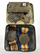 A World War I pair comprising British War Medal and Victory Medal, named to 23057 PTE. E.