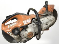 A Stihl petrol concrete saw