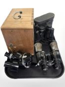 A pair of Sentry 8 x 40 binoculars,