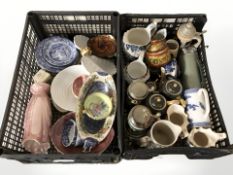 Pottery steins, Maling lustre ceramics,