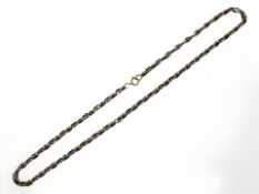 A 9ct yellow gold belcher chain, length 46 cm CONDITION REPORT: 9g.