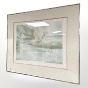 After Joy Brand : Riverbank, colour print, limited edition 216 of 220, 57 cm x 43 cm.