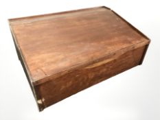 A large mahogany clerk's writing slope,