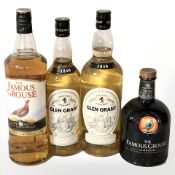 A bottle of Famous Grouse Scotch Whisky,