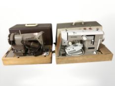Singer and New Home electric sewing machines in boxes (2)