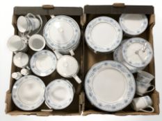 A large quantity of Noritake blue hill tea and dinner porcelain.