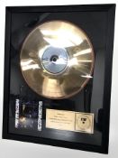 A Prince & The Revolution Purple Rain limited edition collector's LP record, numbered 4 of 40.