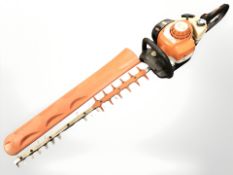 A Stihl petrol hedge trimmer