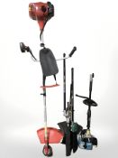 Two petrol strimmers,