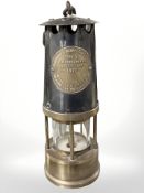 A Berwood Engineering Co Type SL miner's safety lamp
