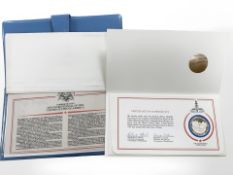 A Sterling silver proof medallic first day cover commemorating the Bicentennial of the United