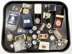 A group of awards and medals,