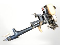 A petrol outboard motor