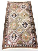 A Caucasian geometric rug 201 cm x 112 cm