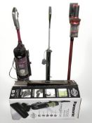 Four various vacuum cleaners (some missing parts)