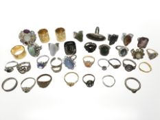 Thirty three dress rings,