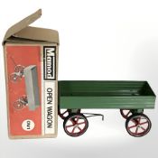 A Mamod trailer in box, length 26 cm.