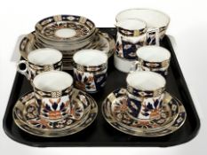 Twenty pieces of late Victorian imari tea china.