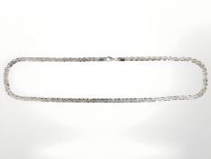 A Sterling silver twisted rough link necklace, length 56 cm CONDITION REPORT: 36.