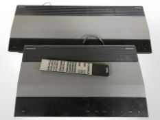 A Bang & Olufsen Beomaster 3500 and Beogram CD 3500 with remote (continental writing)