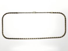 A 9ct gold necklace,