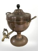 A 19th century copper samovar,