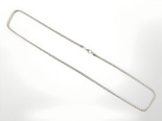 A Sterling silver rope link necklace, length 61.5 cm CONDITION REPORT: 42.5g.