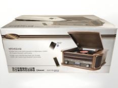 A Classic Line NR545 DAB retro style radio, in original box.